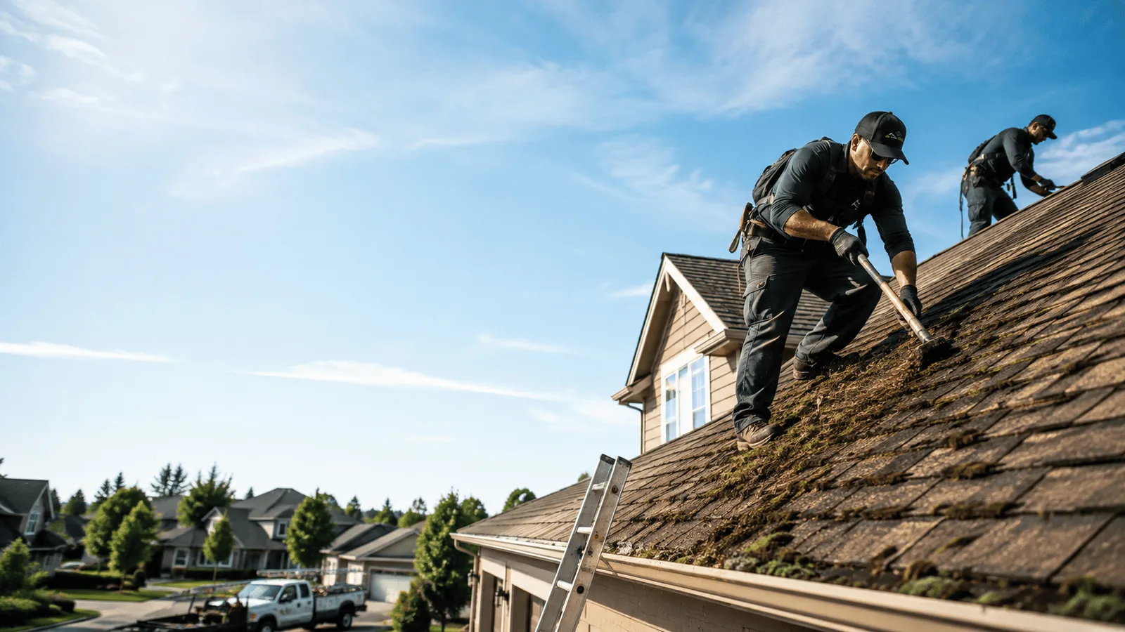 Roof Moss Removal in Rising Sun, IN near me